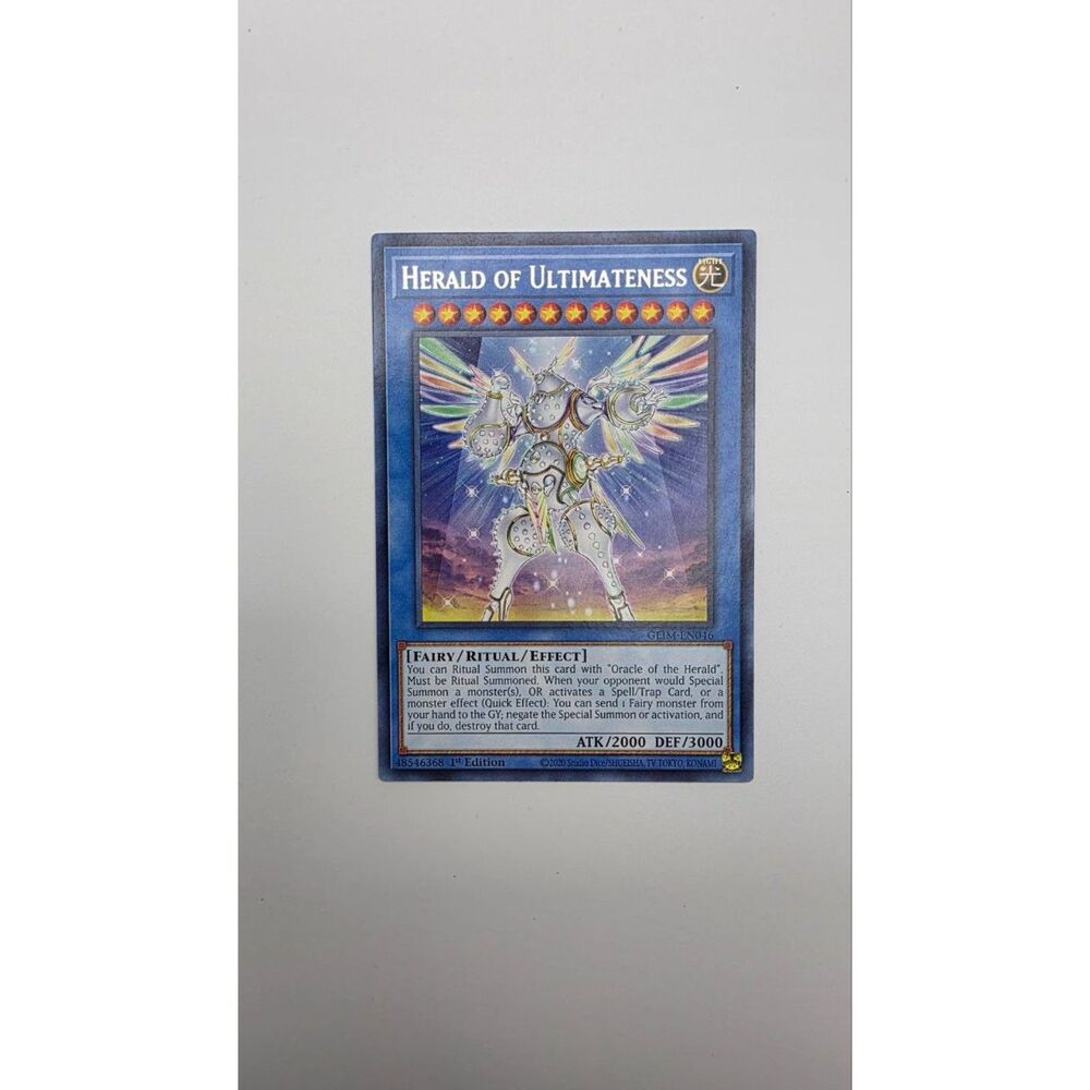Yu-Gi-Oh Herald of Ultimateness GEIM-EN046 Rare 1st Edition